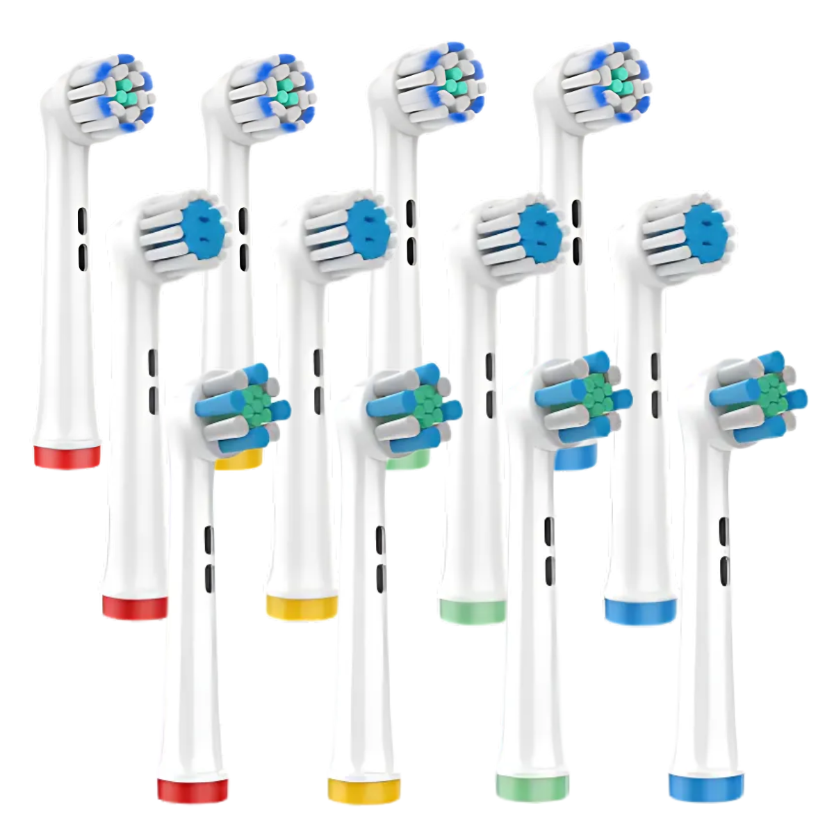 Lot de 12 Têtes de Brosse à Dents Compatibles Braun Oral-B - EB60-X/EB17-XS/EB28-X