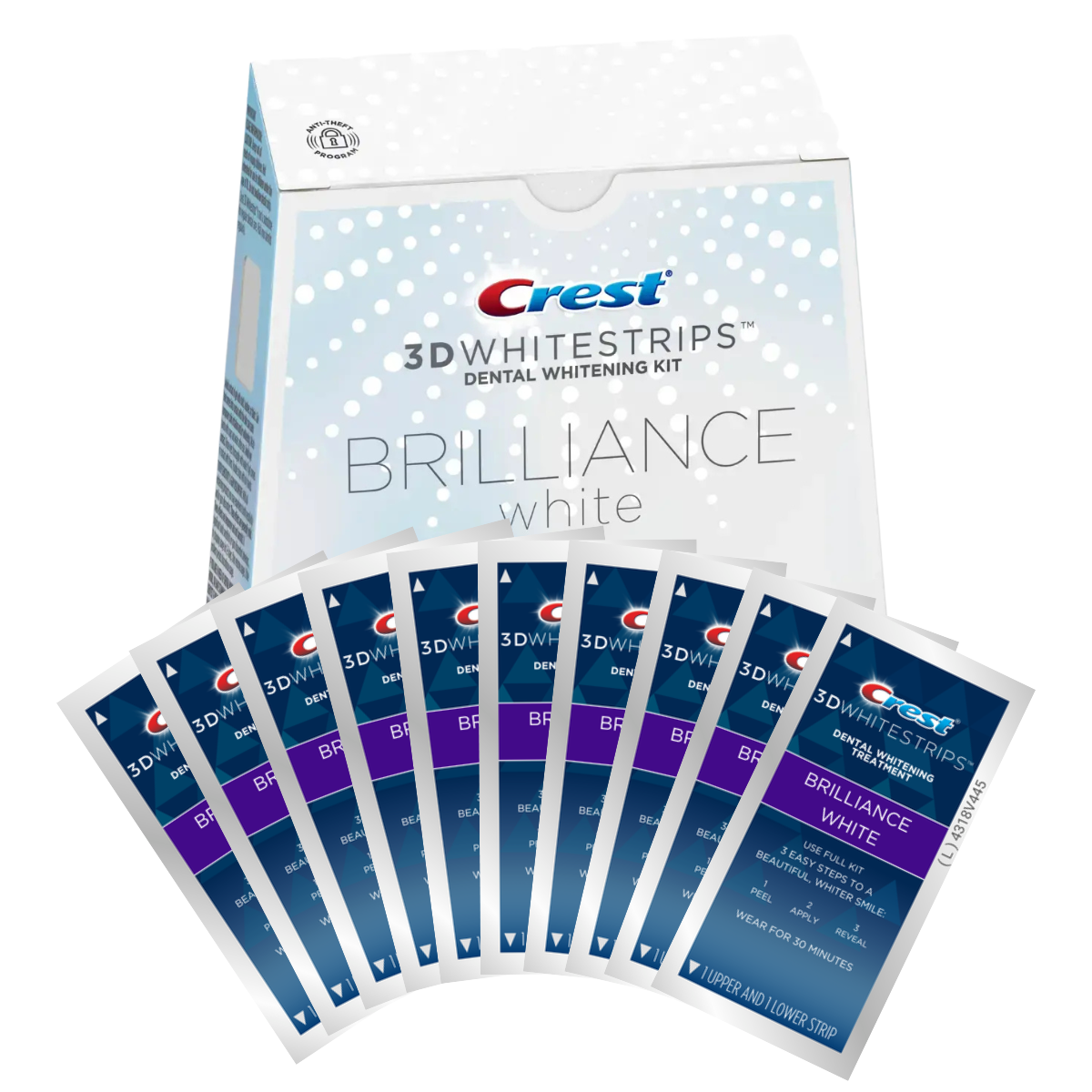 Bandes Blanchissantes Crest 3D Whitestrips Brillance White