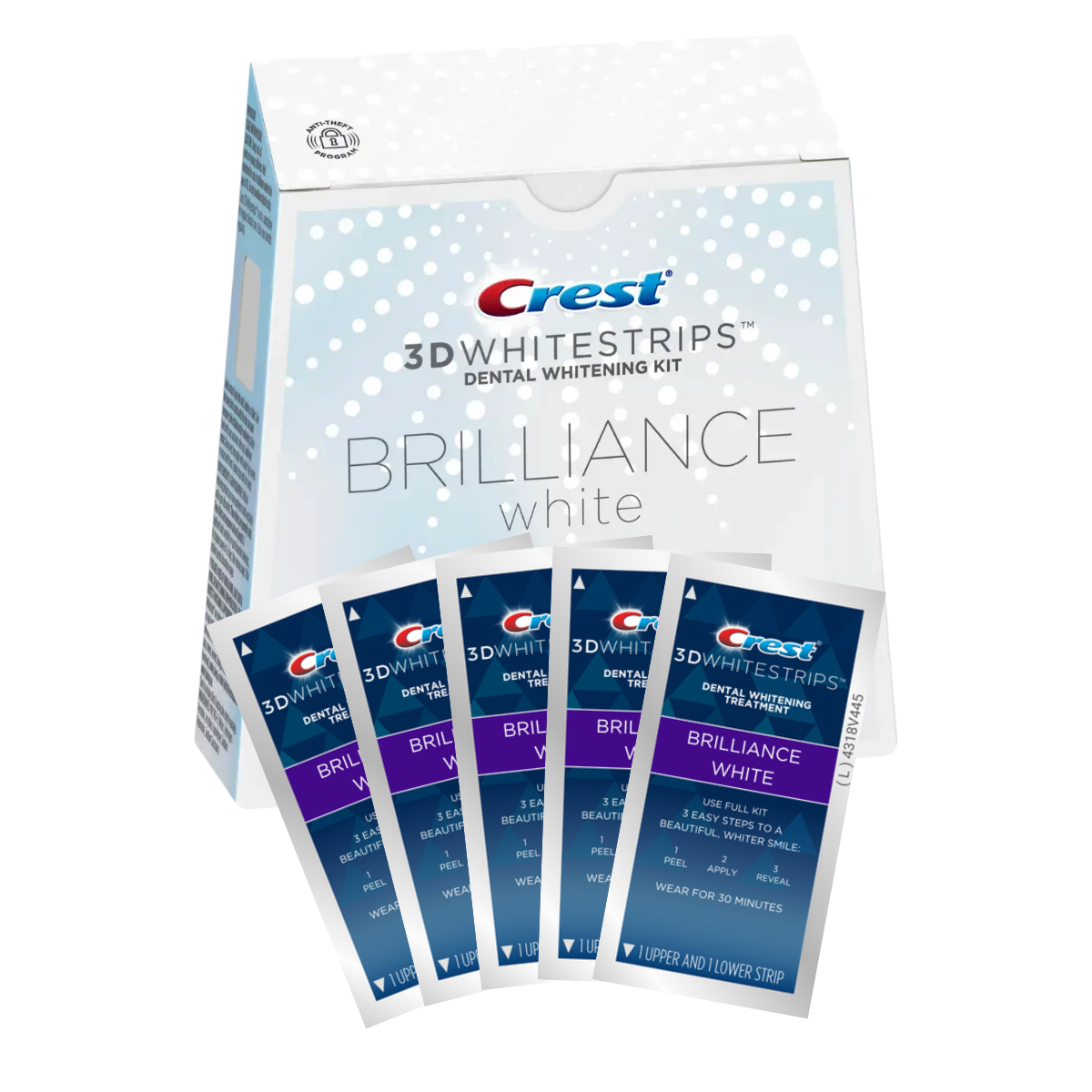 Bandes Blanchissantes Crest 3D Whitestrips Brillance White