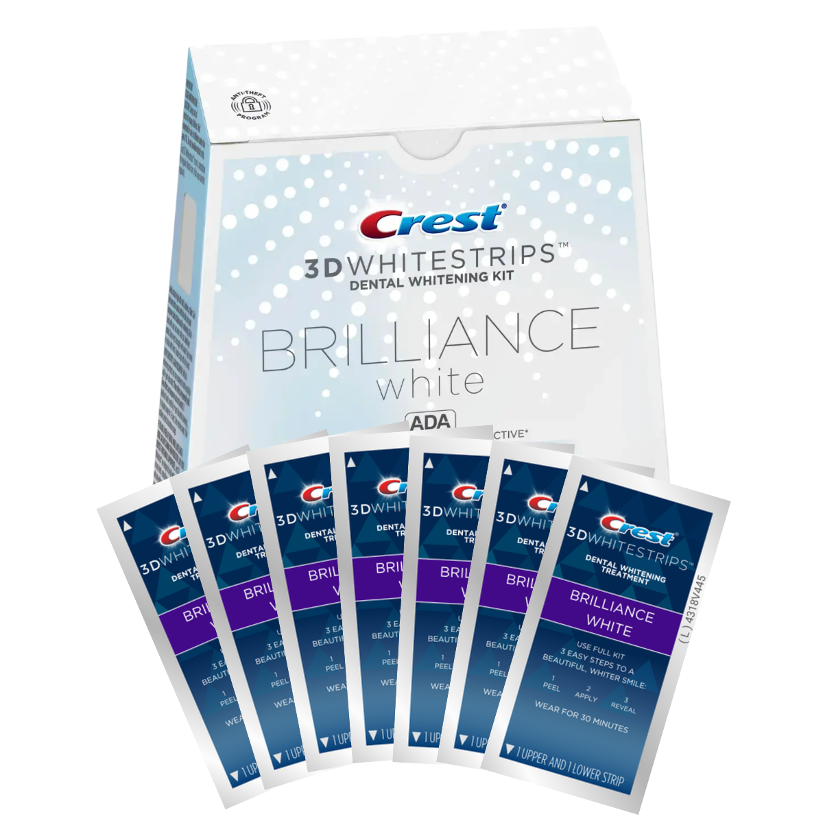 Bandes Blanchissantes Crest 3D Whitestrips Brillance White