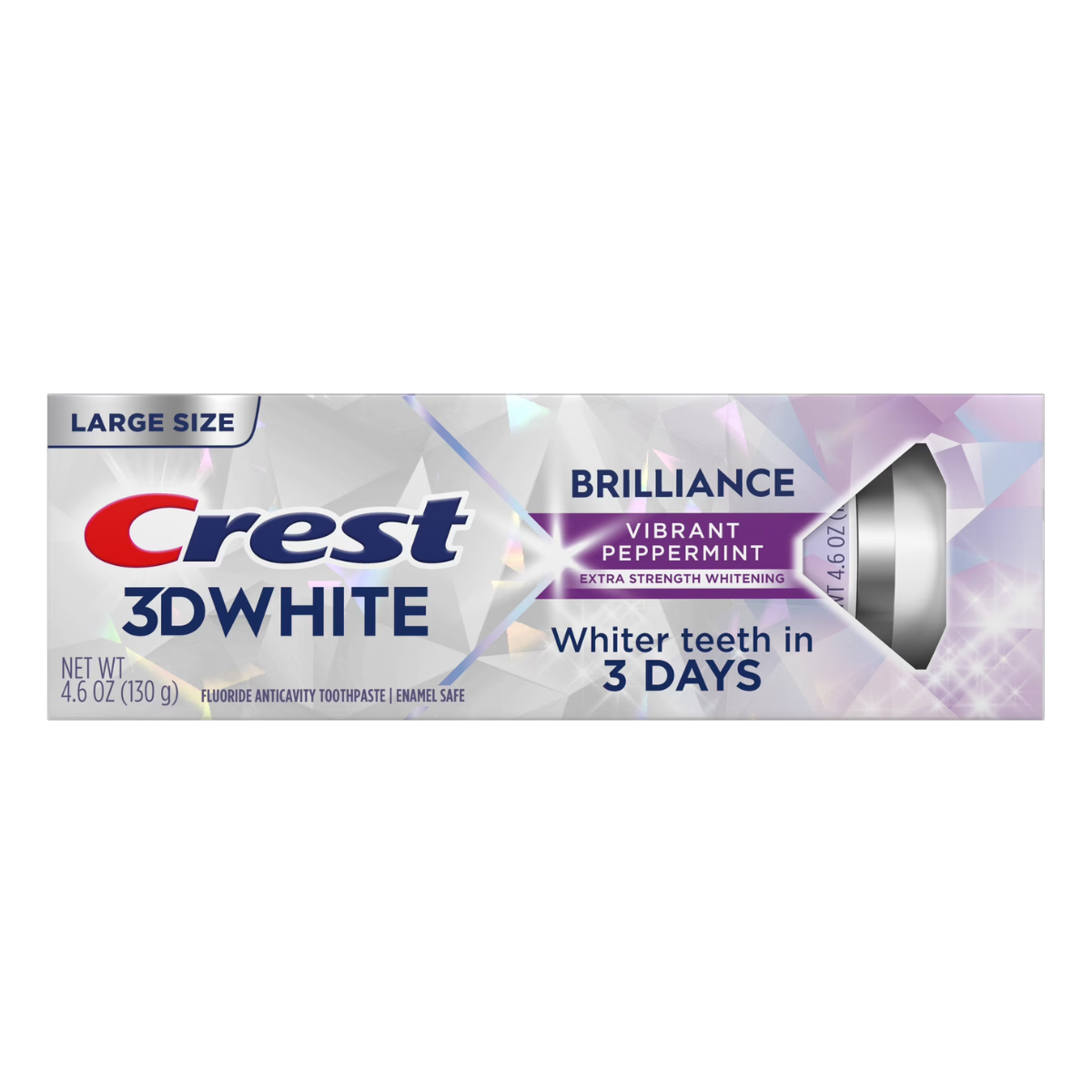 Dentifrice Crest 3D White Brilliance Vibrant Peppermint 130g