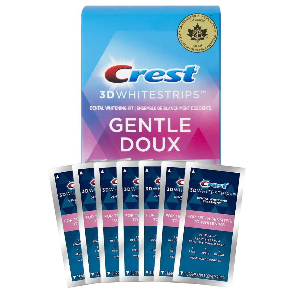 Bandes Blanchissantes Crest Gentle Doux Whitestrips