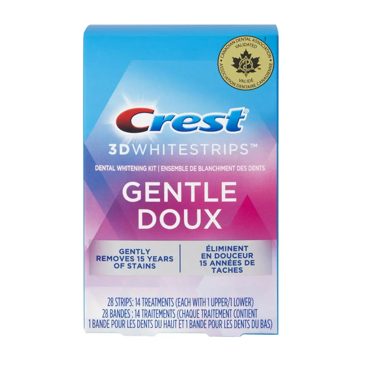 Bandes Blanchissantes Crest Gentle Doux Whitestrips