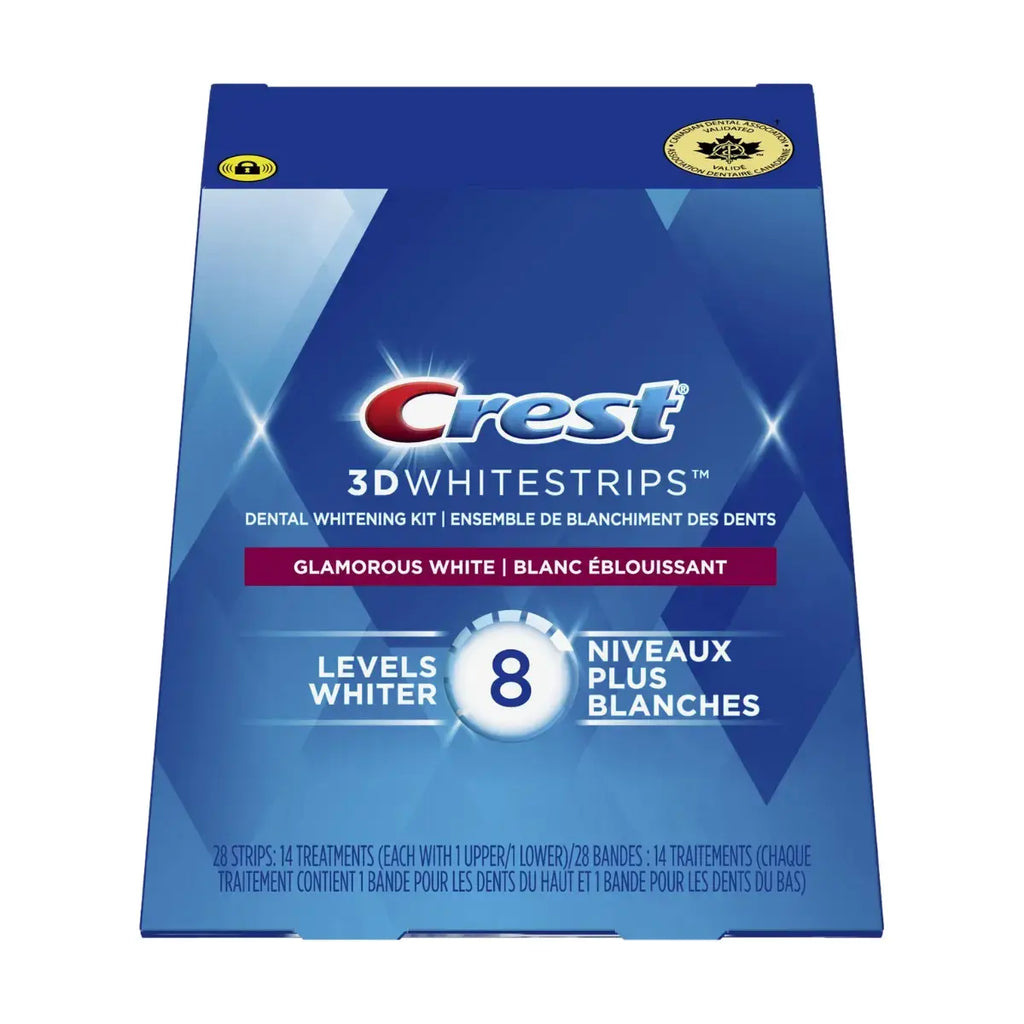 Bandes Blanchissantes Crest Glamorous White 8 Levels Whiter