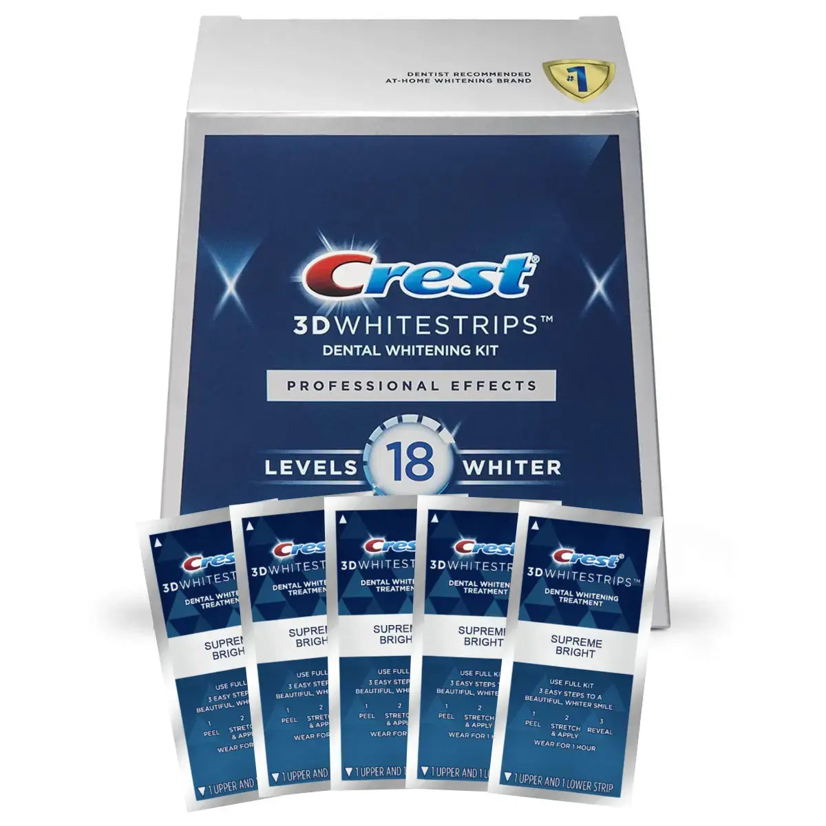 Bandes Blanchissantes Crest Professional-Level 18 Whitestrips
