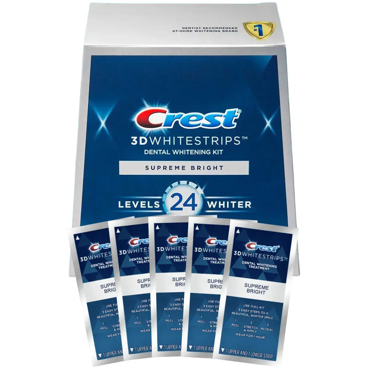 Bandes Blanchissantes Crest Supreme Bright 24 Whitestrips
