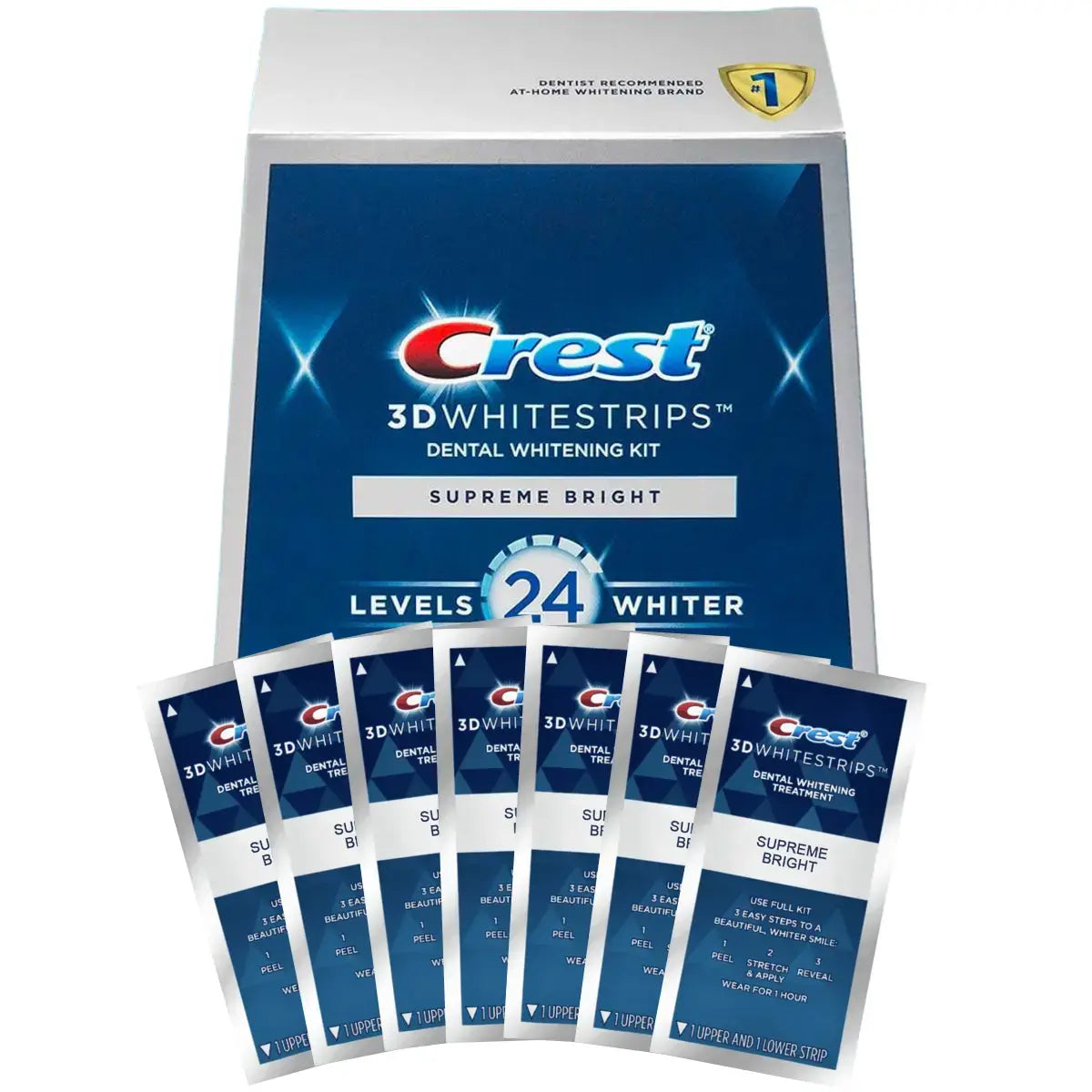 Bandes Blanchissantes Crest Supreme Bright 24 Whitestrips