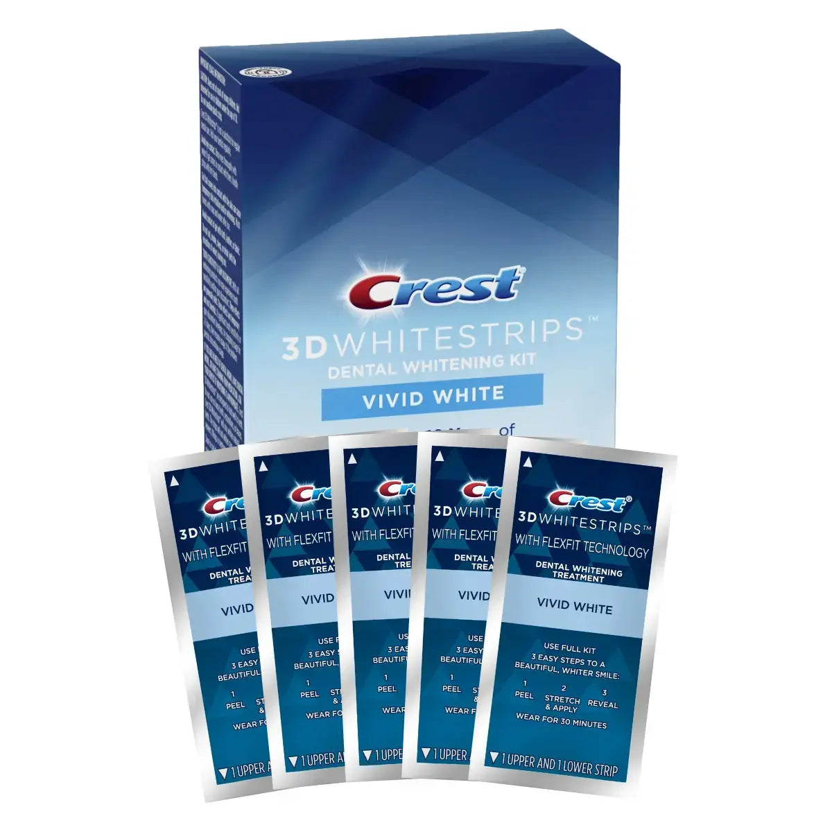 Bandes Blanchissantes Crest 3D Whitestrips Vivid