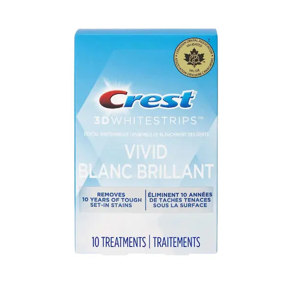 Bandes Blanchissantes Crest Vivid Blanc Brillant Whitestrips