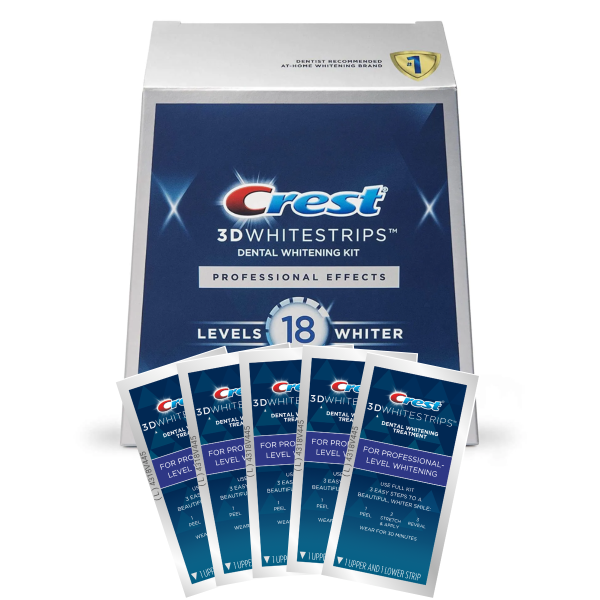 Bandes Blanchissantes Crest Professional-Level 18 Whitestrips