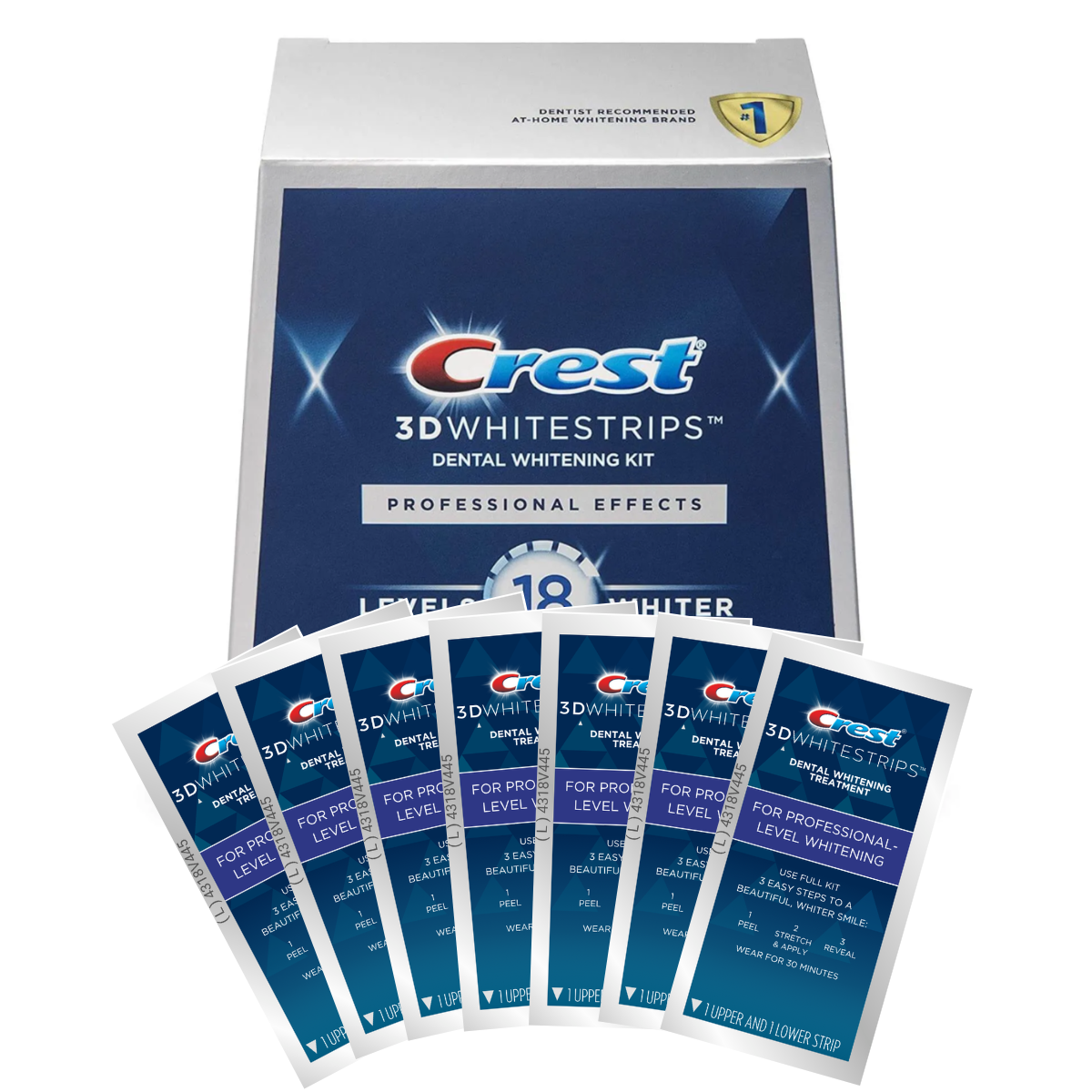 Bandes Blanchissantes Crest Professional-Level 18 Whitestrips