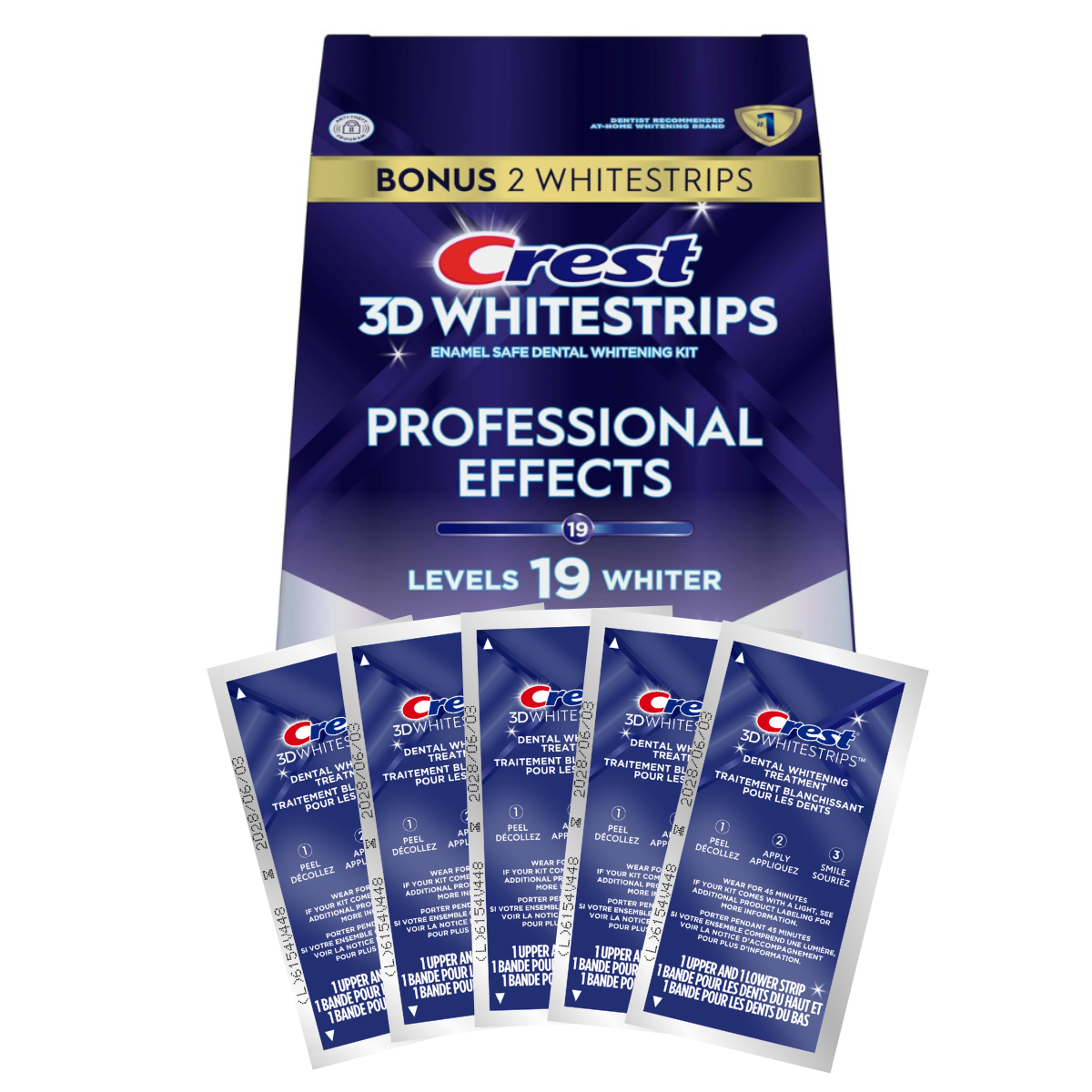 Crest Professional Effects Levels 19 Whiter - Bandes Blanchissantes