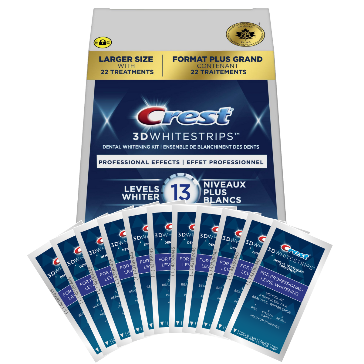 Bandes Blanchissantes Professional Effects 13 Levels Whiter Whitestrips