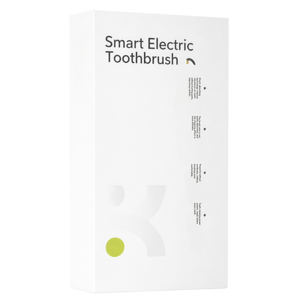 Brosse à dents électrique blanche + 2 têtes + stérilisateur UV