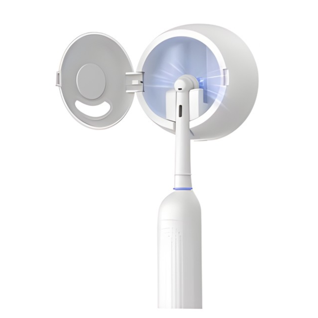 Brosse à dents électrique noire + 2 têtes + stérilisateur UV