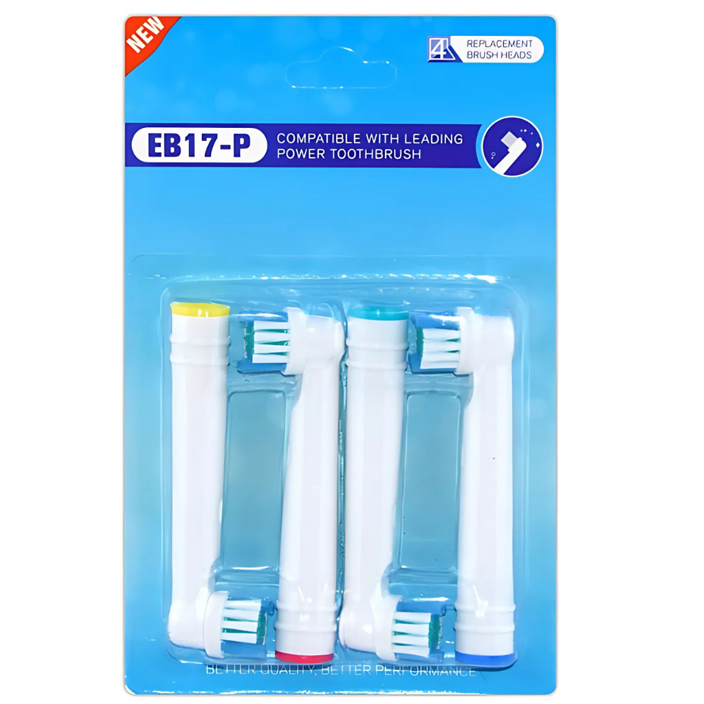 Lot de 8 Têtes de Rechange EB17-P pour Brosses à Dents Électriques Oral-B