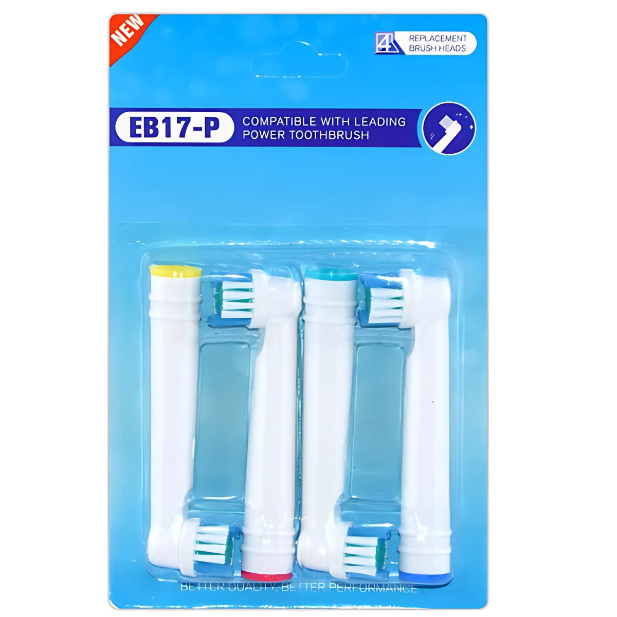 Lot de 8 Têtes de Rechange EB17-P pour Brosses à Dents Électriques Oral-B