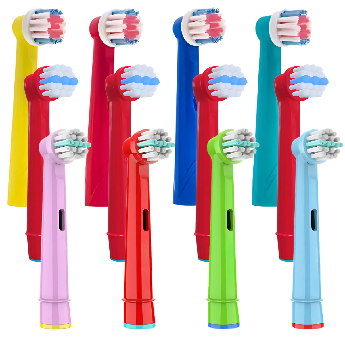 Lot de 12 Têtes de Brosse Compatibles Braun Oral-B - EB-17A/EB-10A