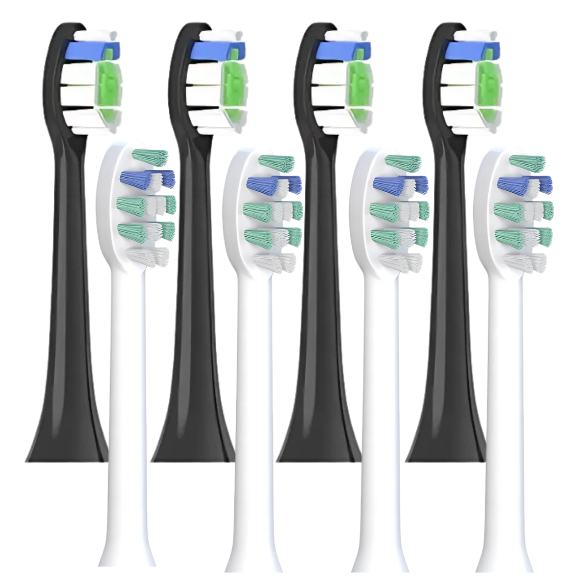 Ensemble de 8 Têtes de Rechange pour Brosse à Dents Philips Sonicare – HX-9024/YM-6044