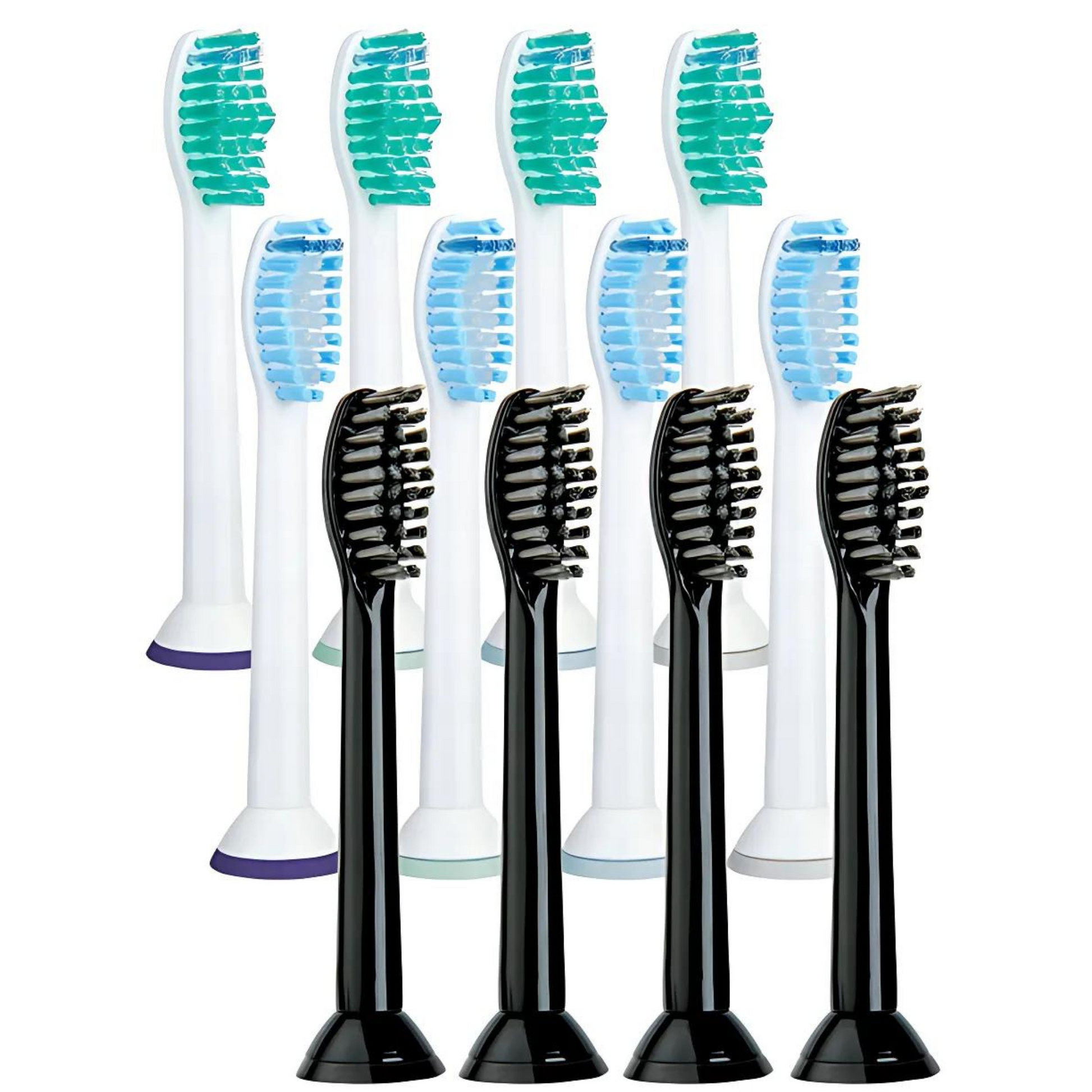 Lot de 12 Têtes de Brosse Compatibles Philips Sonicare - HX6014/HX6054