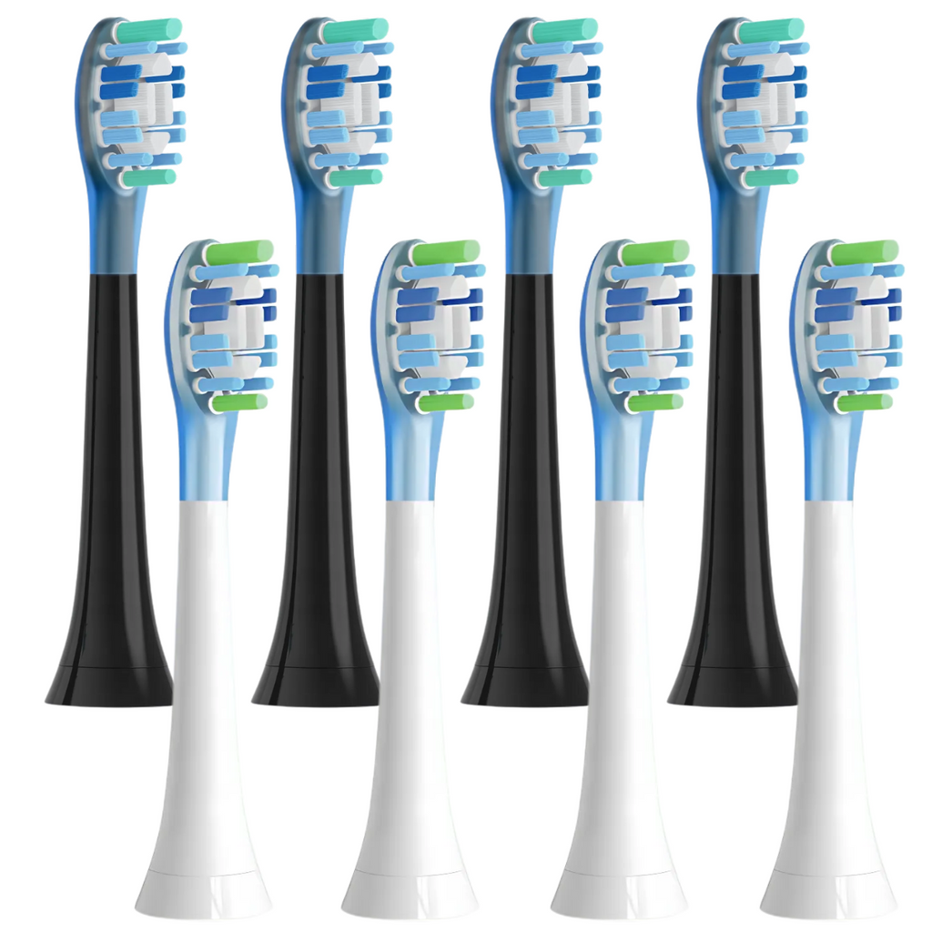 Pack de 8 Têtes de Brosse de Rechange Philips Sonicare C3 Premium  - YM9044 Black & White