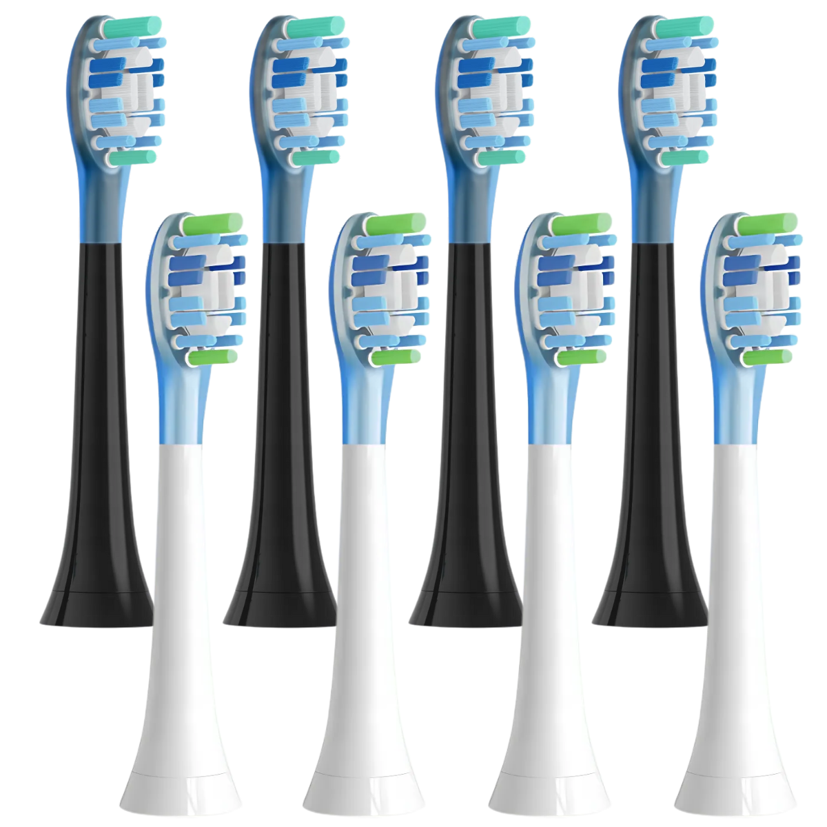 Pack de 8 Têtes de Brosse de Rechange Philips Sonicare C3 Premium  - YM9044 Black & White