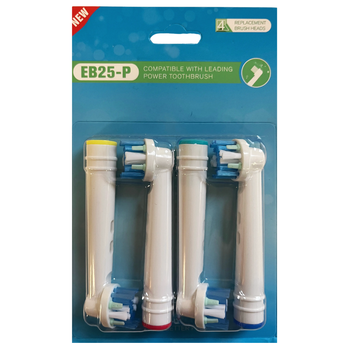 Lot de 8 Têtes de Brosse Compatibles Braun Oral-B - SB-25A/EB25-P